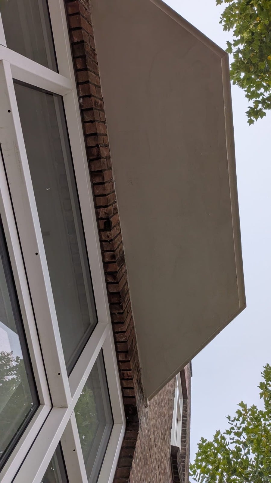 Betonherstel aan een erker, Na