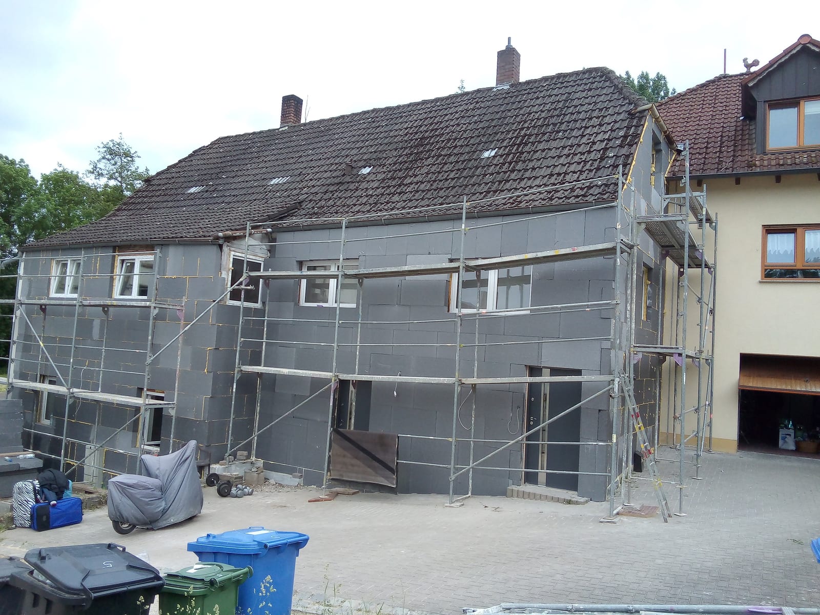 Woning volledig ingepakt en geïsoleerd