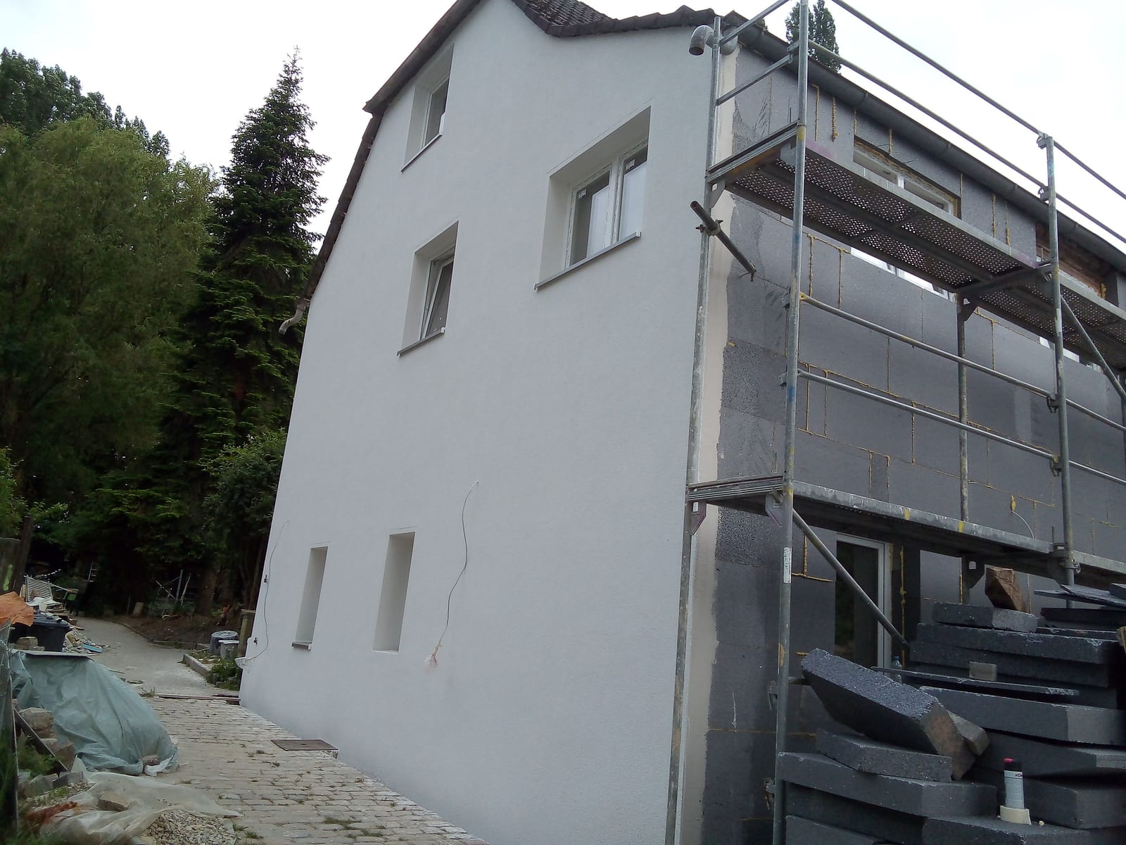 Woning volledig ingepakt en geïsoleerd