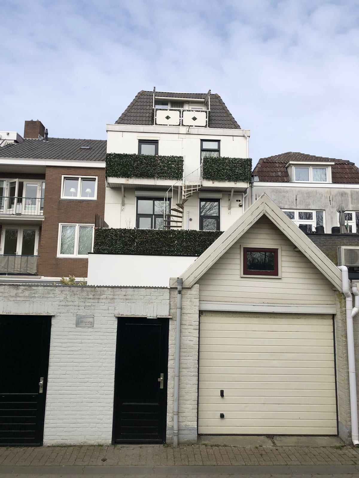 Renovatie achtergevel met dakterras, Voor