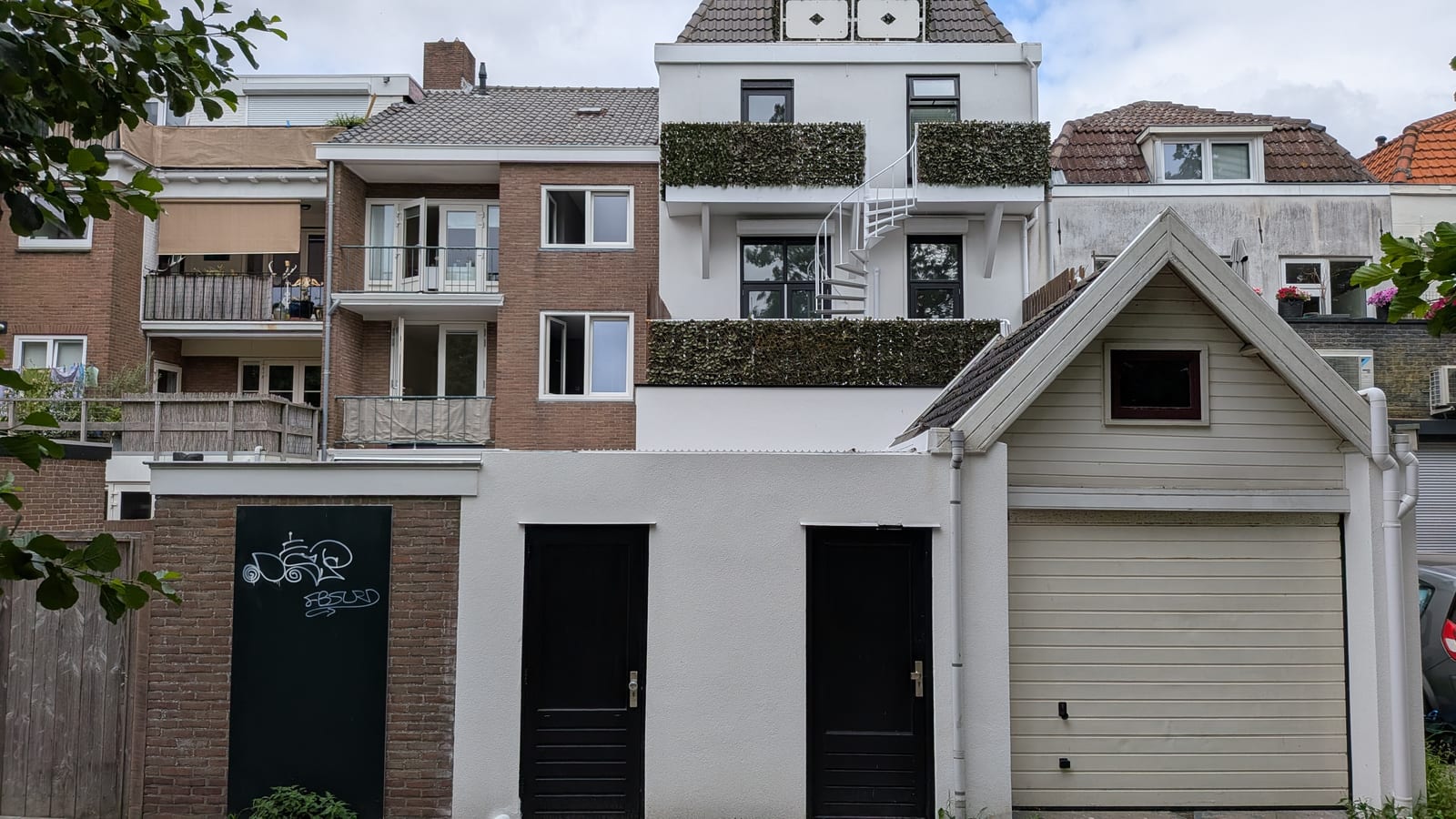 Renovatie achtergevel met dakterras, Na