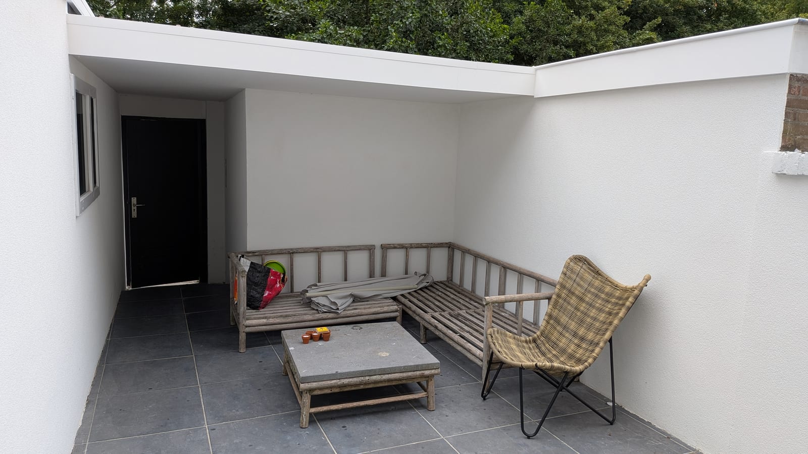 Renovatie achtergevel met dakterras, Na