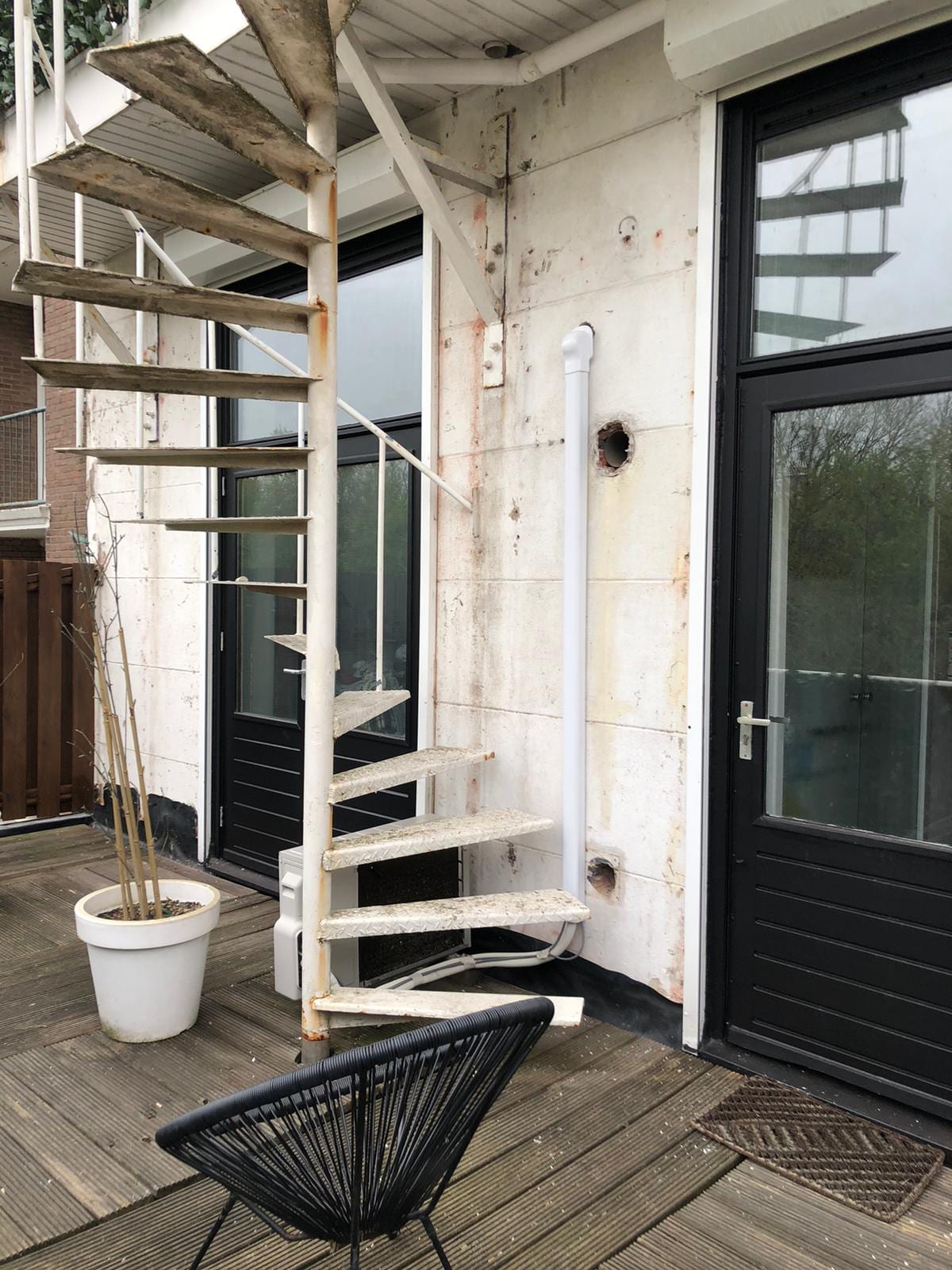 Renovatie achtergevel met dakterras