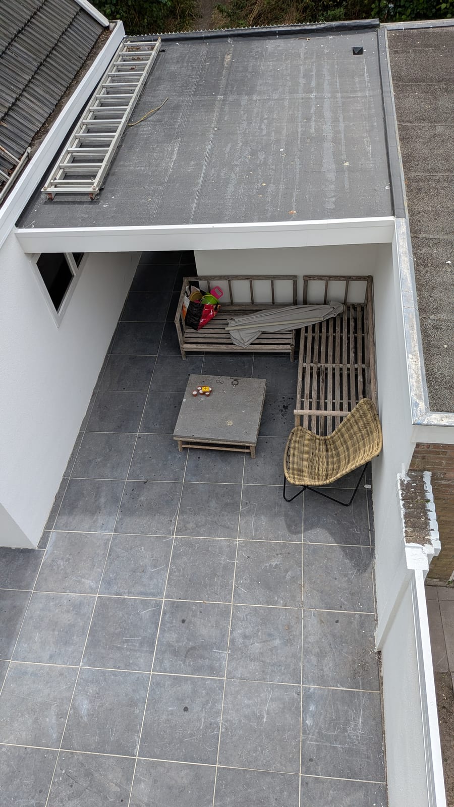 Renovatie achtergevel met dakterras