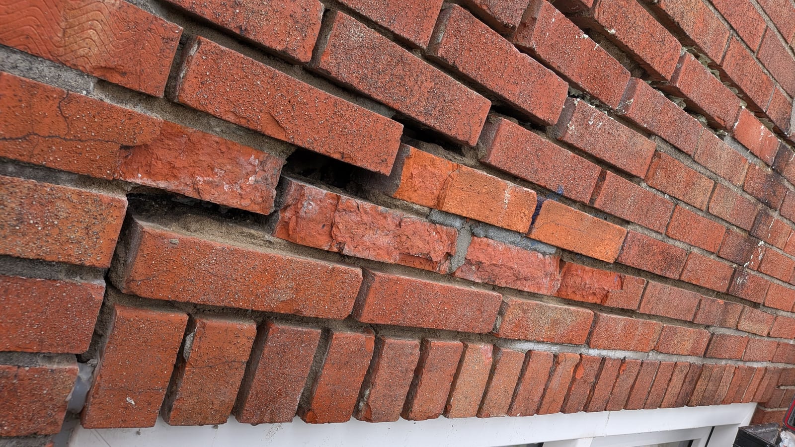 Scheurherstel in metselwerk, Voor